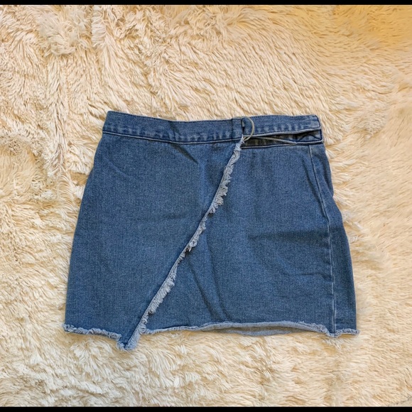 Kendall And Kylie Wrap Denim Skirt - Picture 2 of 4